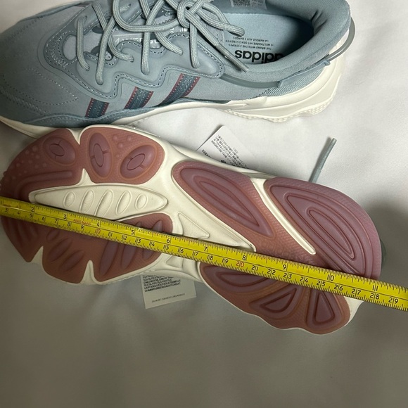 Adidas Women's ozweego Light Blue and Pink Sneakers size 6.5 - Picture 10 of 16